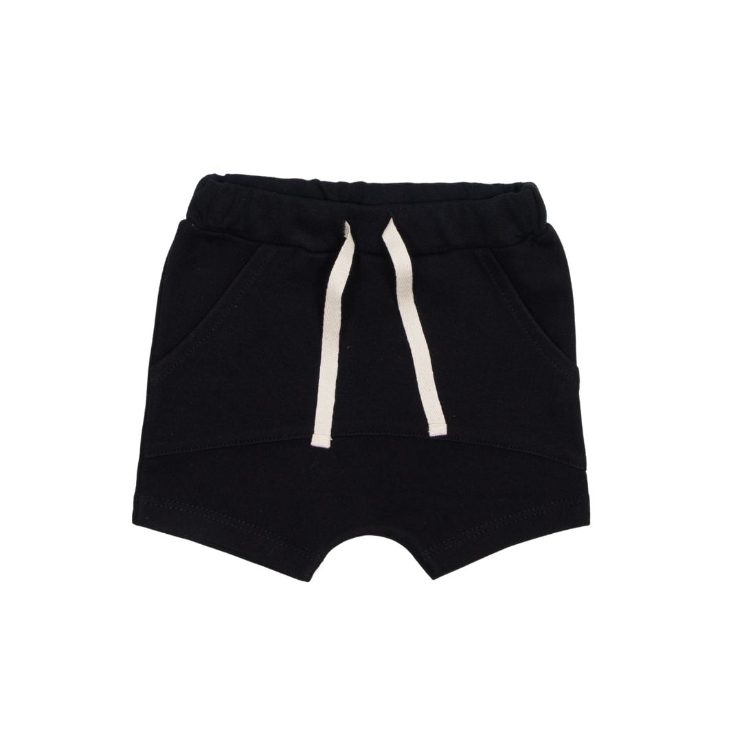 Shorts em Suedine Preto