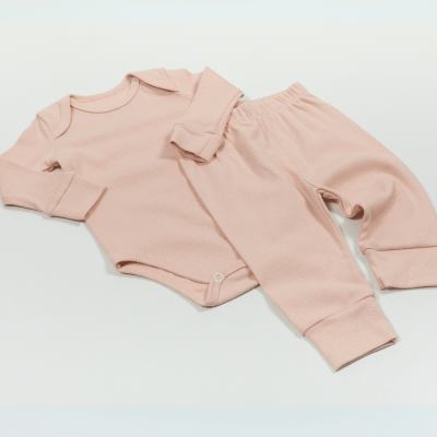 CONJUNTO BODY E CALÇA DE RIBANA ROSE