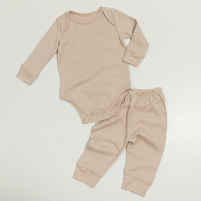 CONJUNTO BODY MANGA LONGA W CALÇA AVEIA LISO