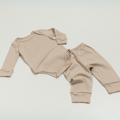 CONJUNTO BODY MANGA LONGA W CALÇA AVEIA LISO
