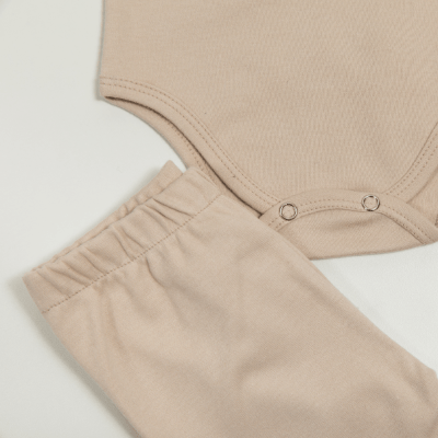 CONJUNTO BODY MANGA LONGA W CALÇA AVEIA LISO
