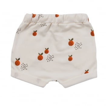 Shorts Cru com Estampa Laranjinhas