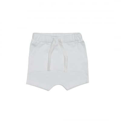 Shorts em Suedine cor Off White